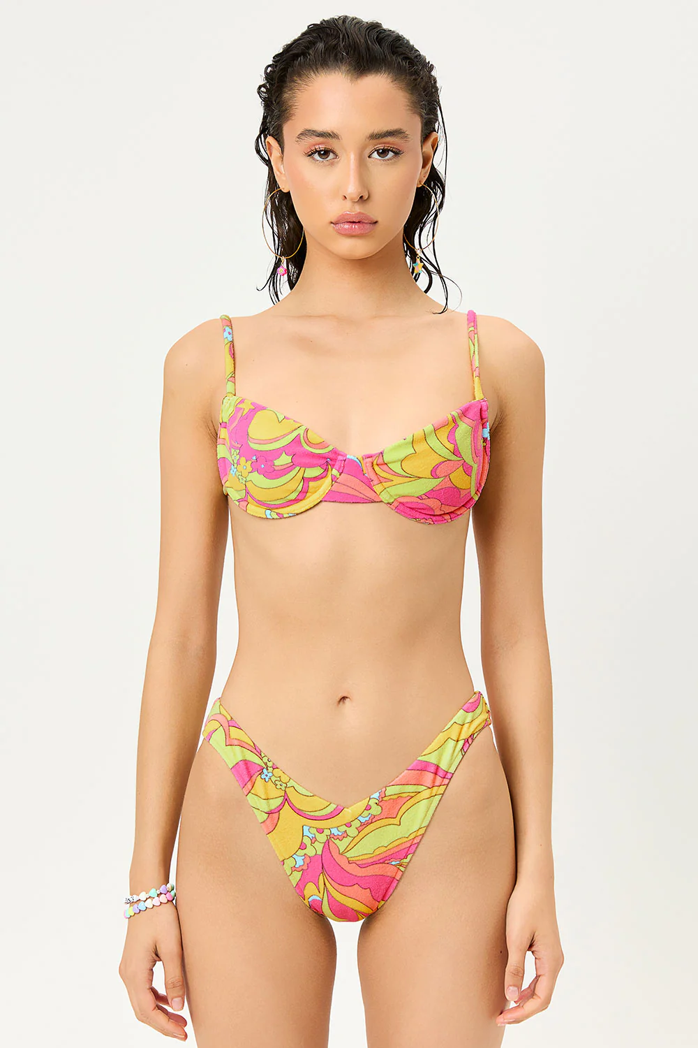 Maggie Terry Underwire Bikini Top - Peace Terry - Image 5