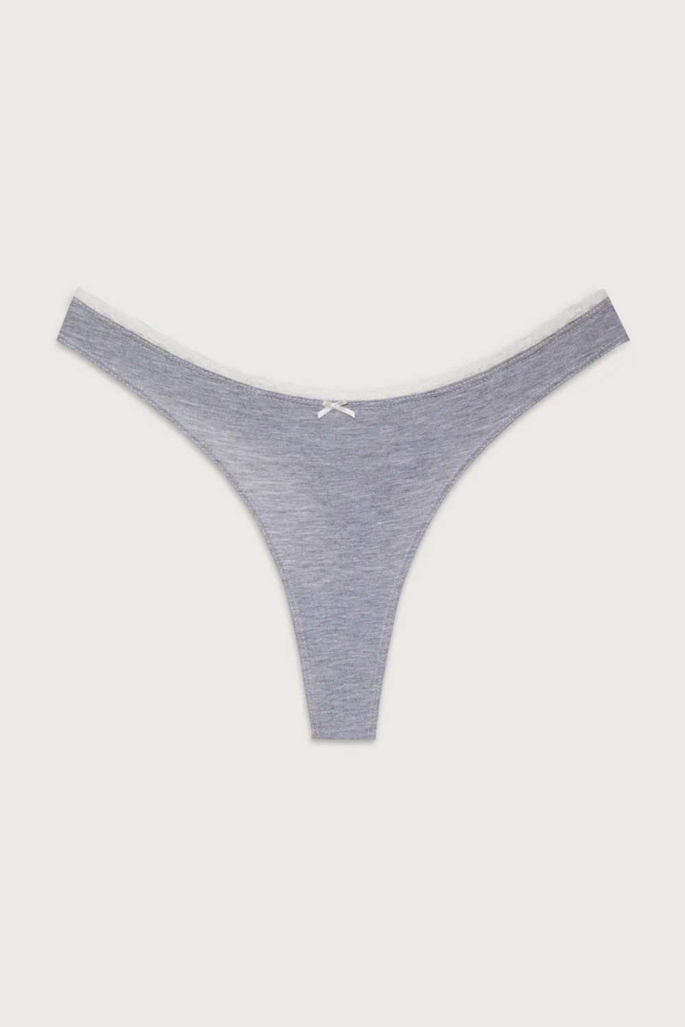 Maisie Cotton Thong - Heather Grey - Image 3