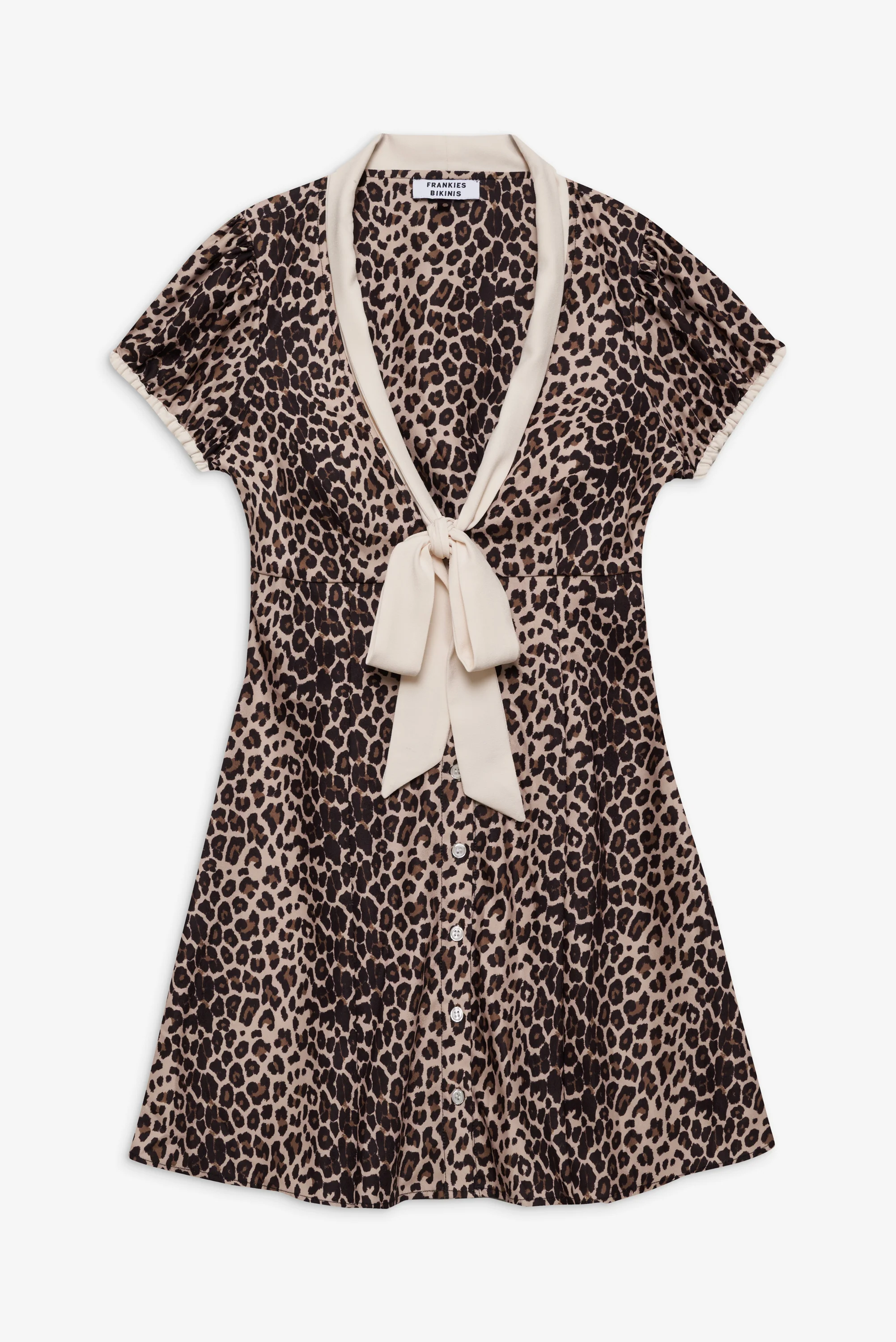 Manhattan Button Up Mini Dress - Cheetah - Image 3