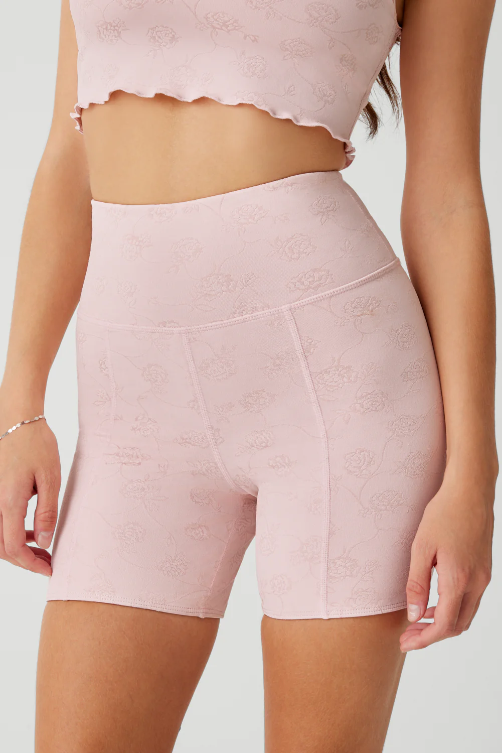 Marabelle High Waist Short - Pink Petals - Image 2