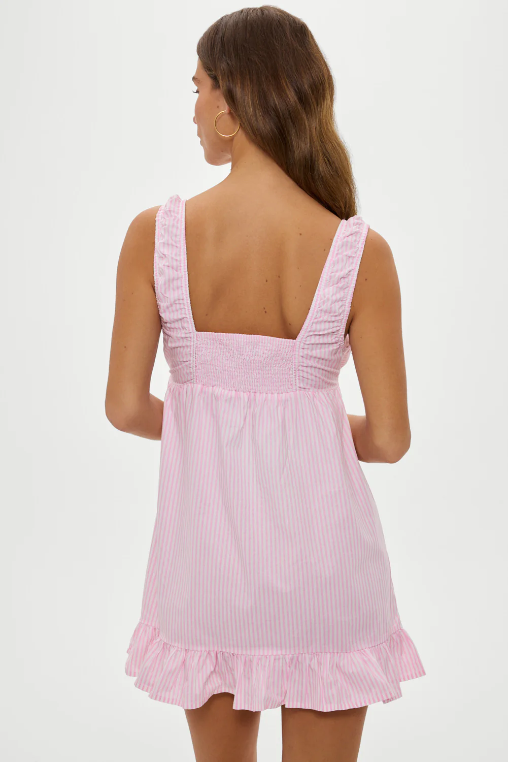 Marilyn Babydoll Dress - Pink Stripe - Image 5