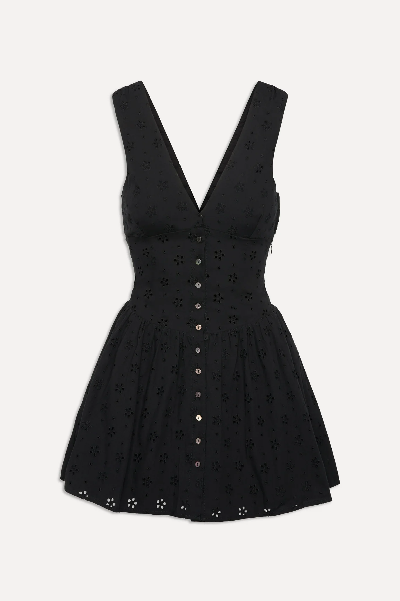 Marley Cotton Eyelet Mini Dress - Eclipse - Image 3