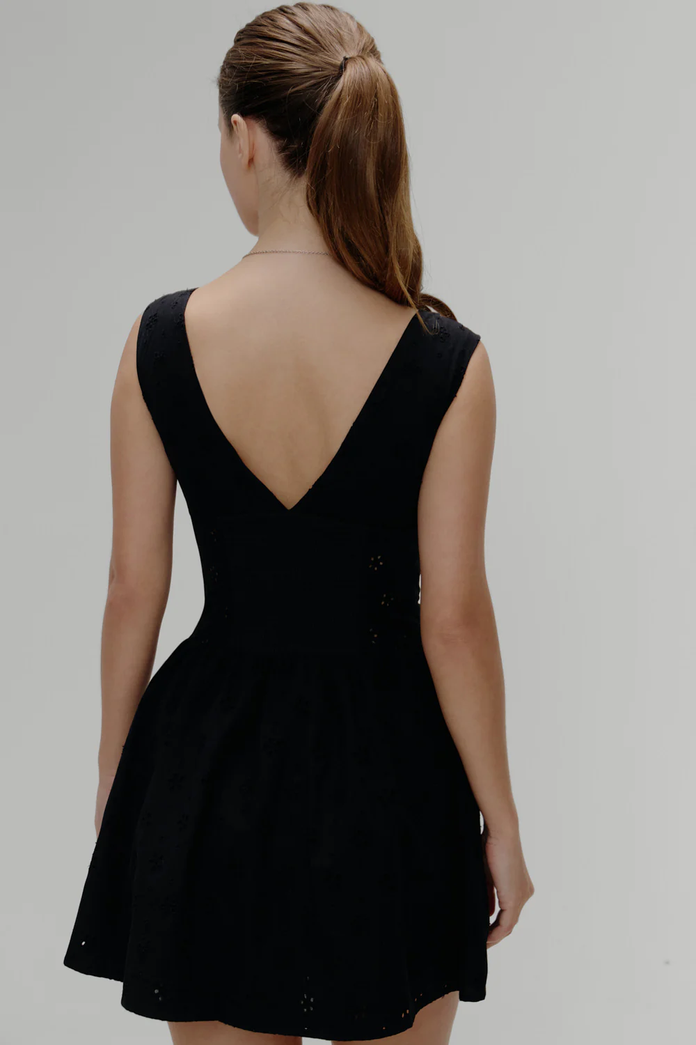 Marley Cotton Eyelet Mini Dress - Eclipse - Image 4