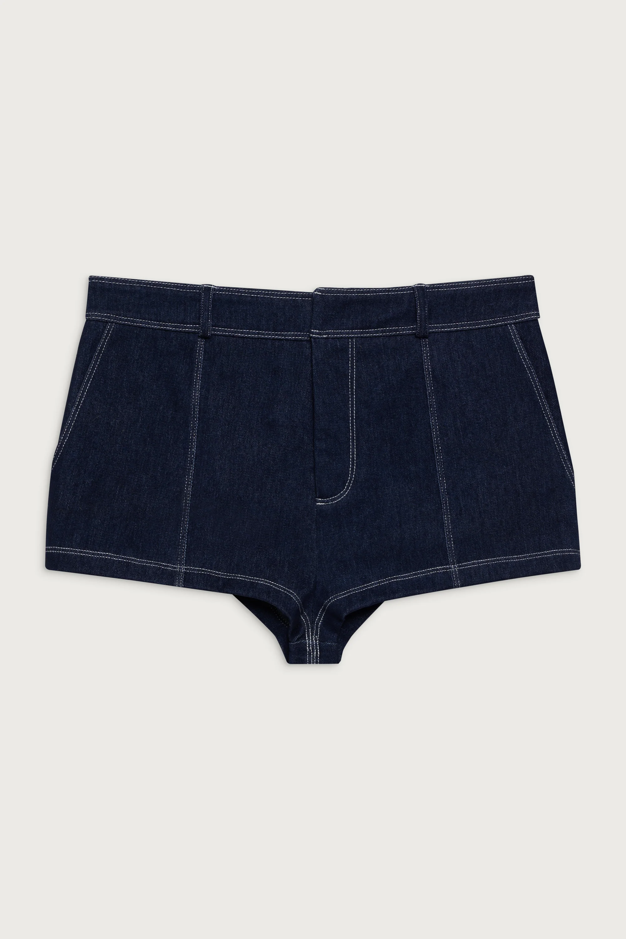 Mary Denim Mini Short - Blue Denim - Image 3