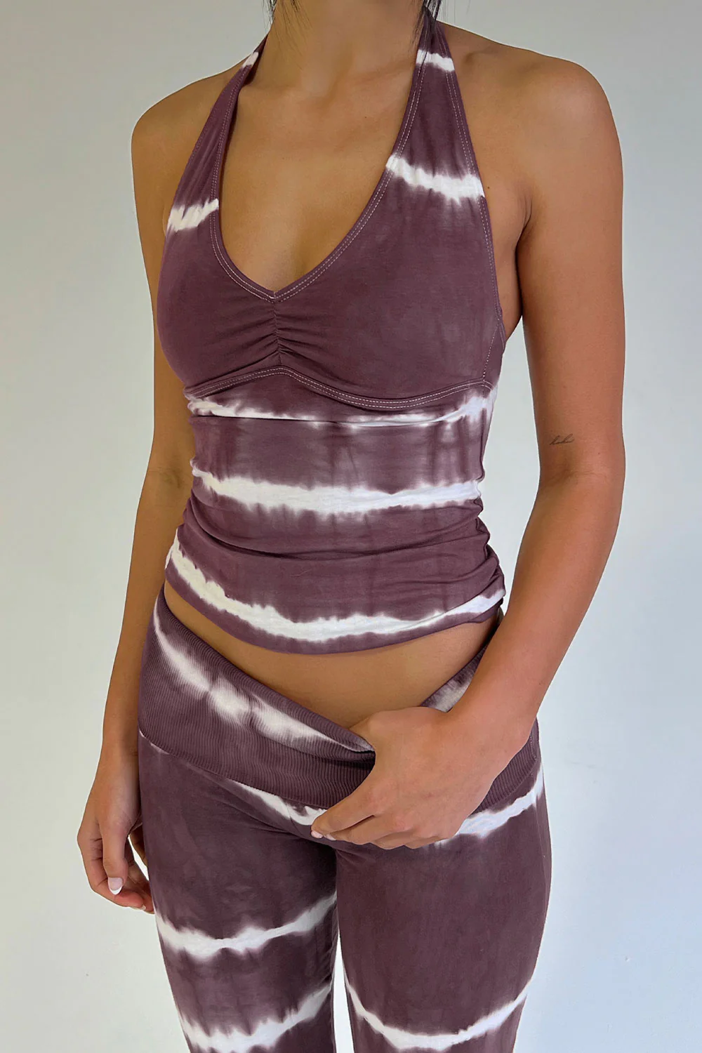 Matilde Halter Tie Dye Top - Taro Tie Dye - Image 4