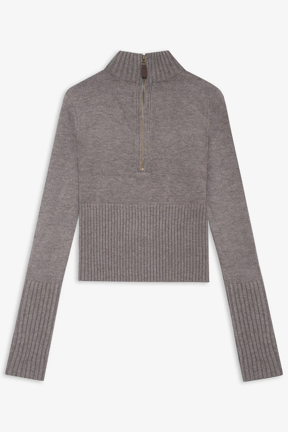 Maverick Cloud Knit Half Zip Sweater - Dark Pearl - Image 6