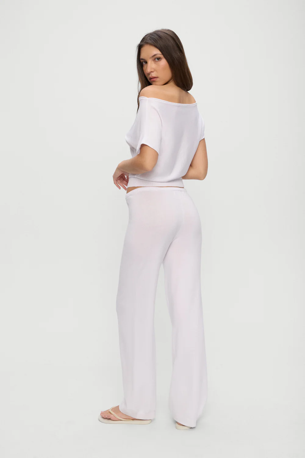Mellow Knit Pants - White - Image 4