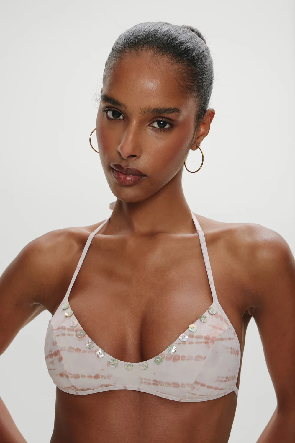 Micah Halter Bikini Top - Sand Drift Print - Image 2