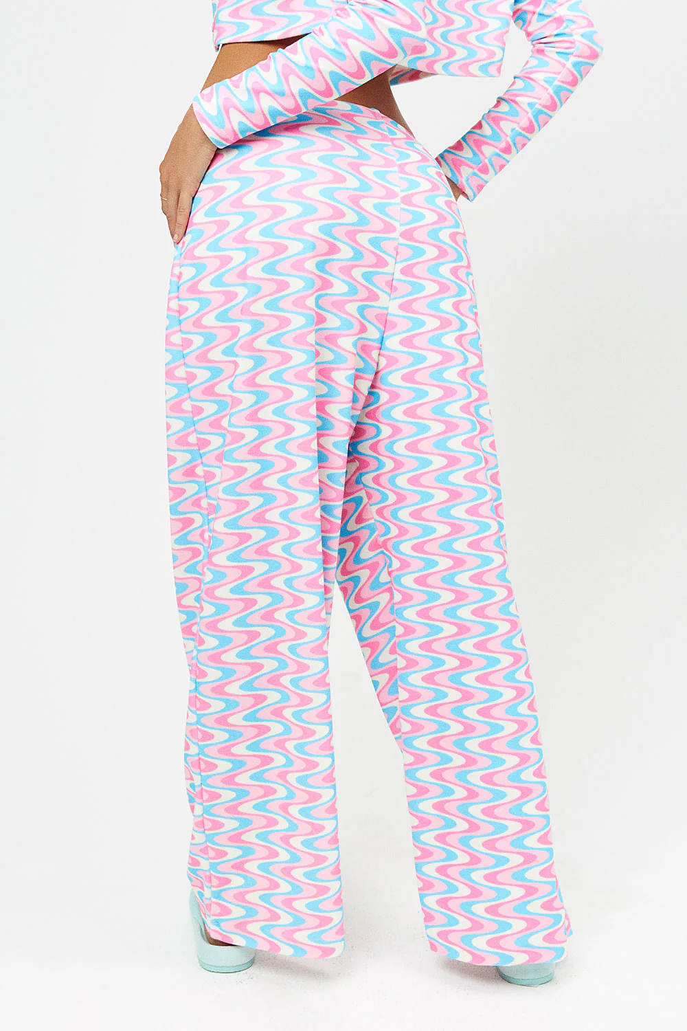 Michelle Low Rise Wide Leg Pants - Sister Swirl - Image 4