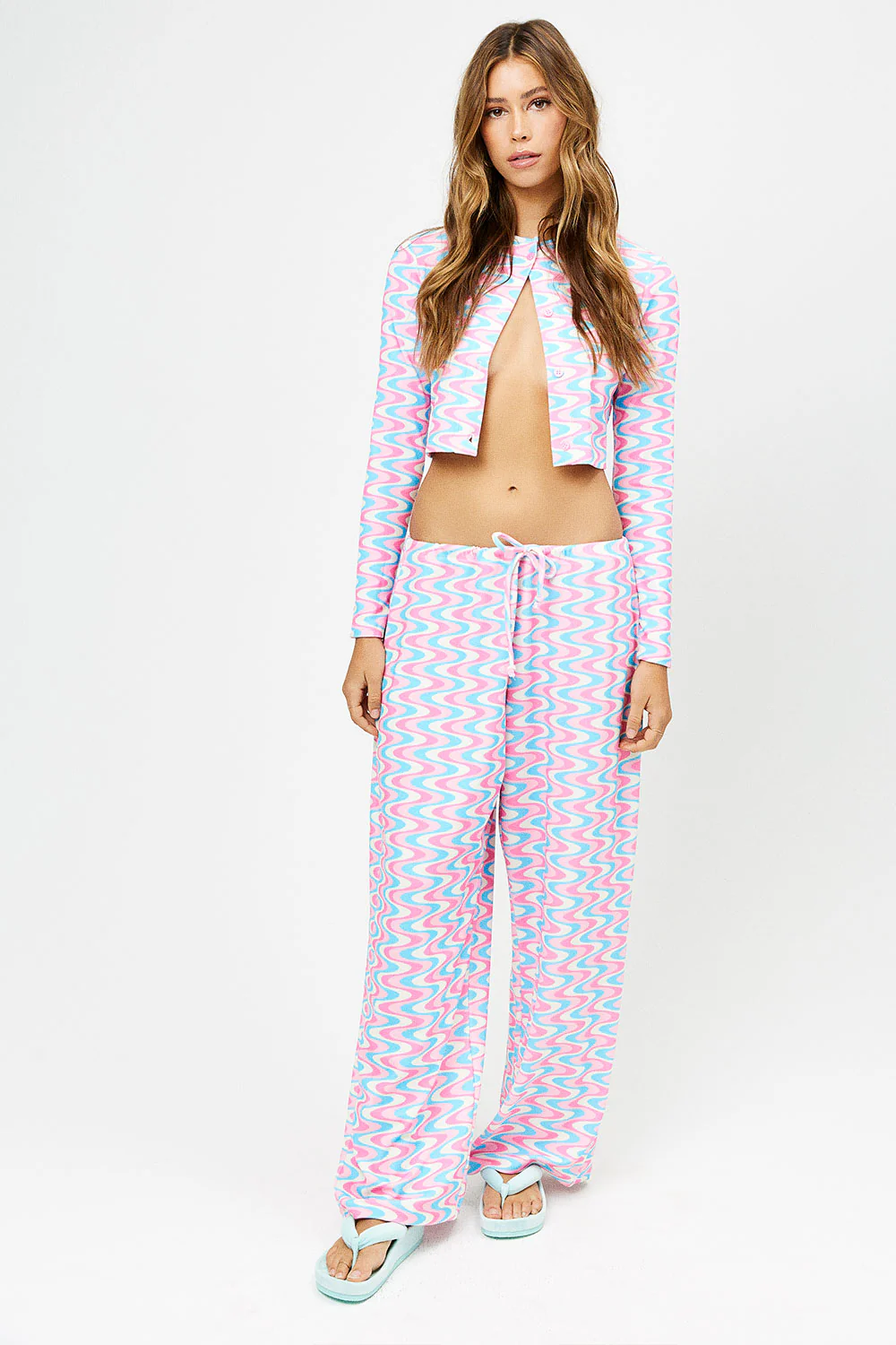 Michelle Low Rise Wide Leg Pants - Sister Swirl - Image 5