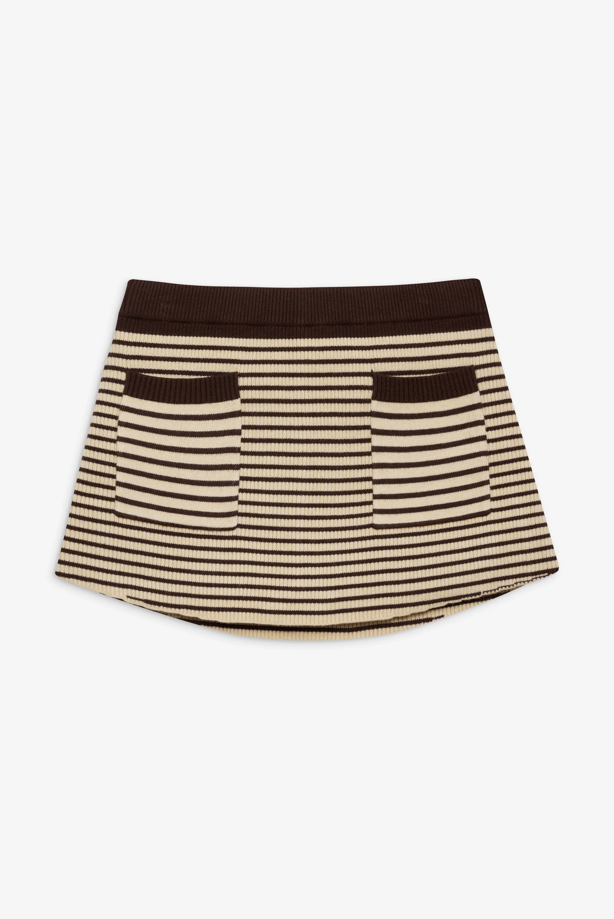 Mila Knit Mini Skort - 70s Stripe - Image 3