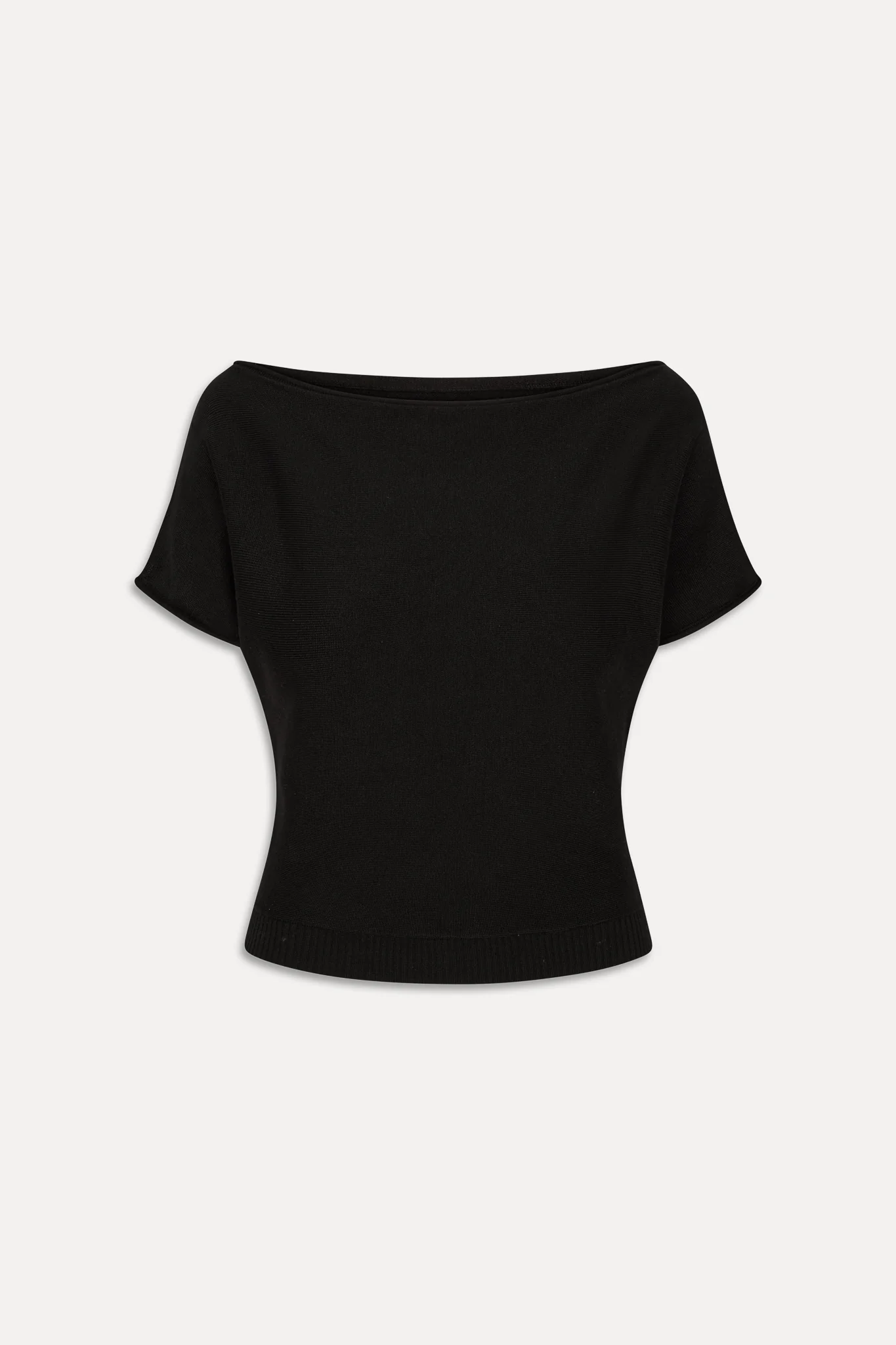 Montecito Boat Neck Knit Shirt - Black - Image 3