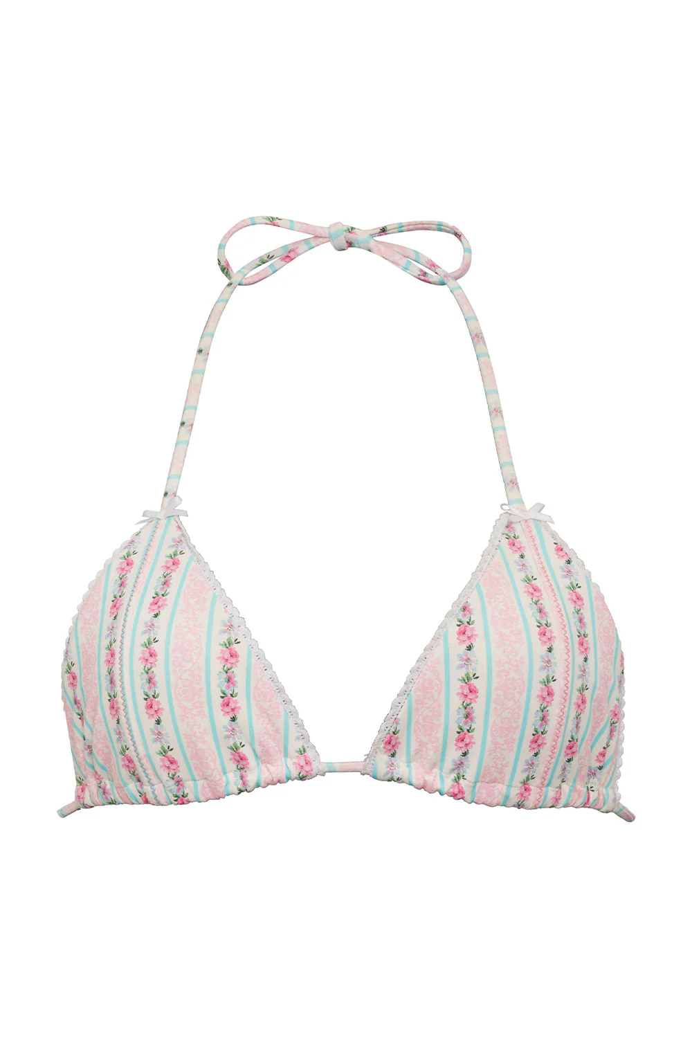 Nick Floral Triangle Bikini Top - French Holiday - Image 5