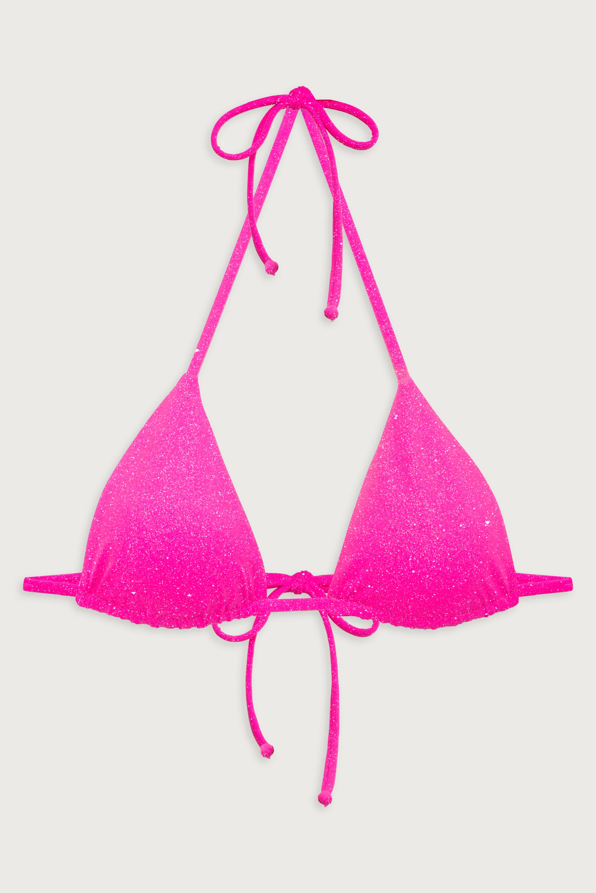 Nick Glitter Triangle Bikini Top - Cosmos - Image 2