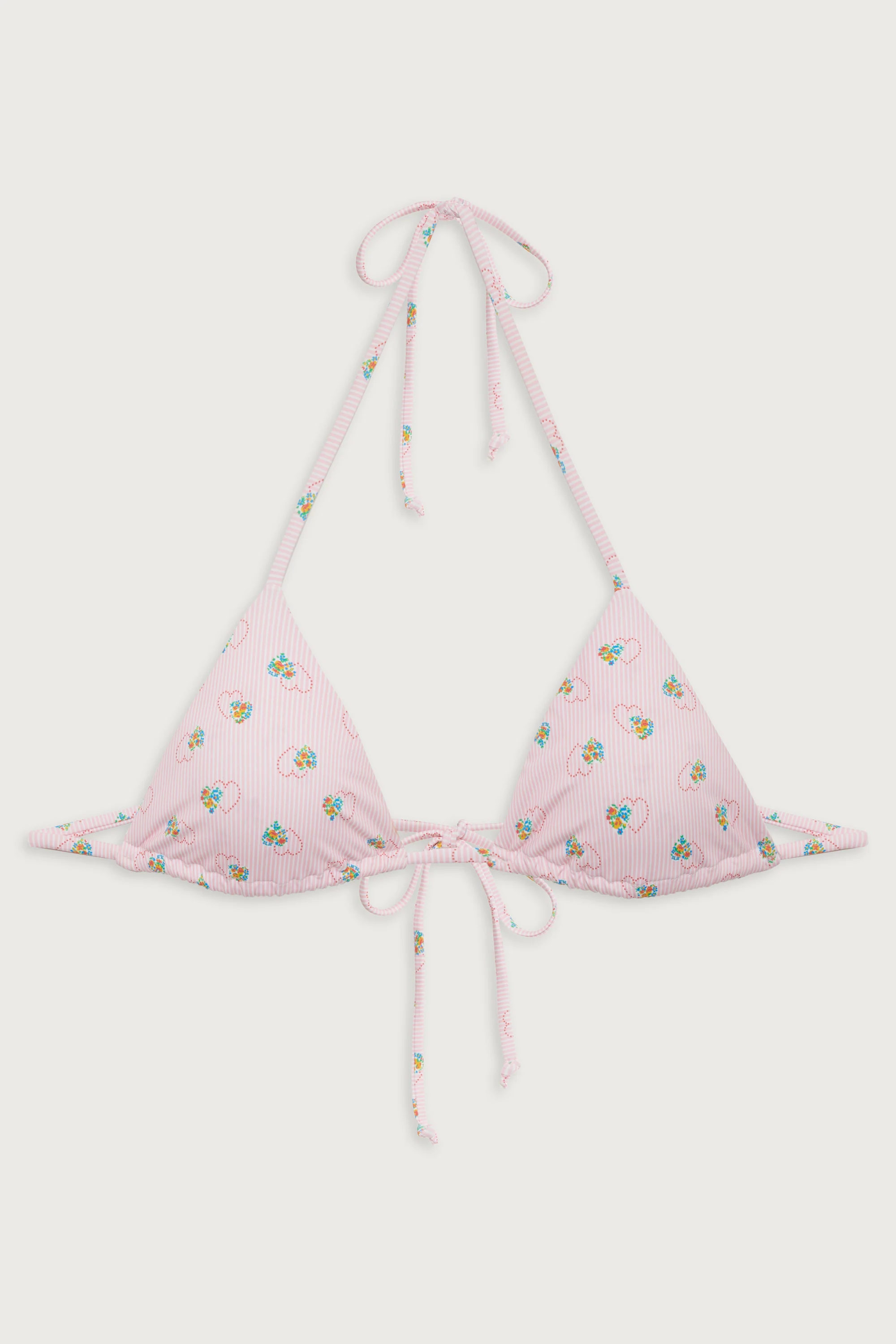Nick Reversible Triangle Bikini Top - Sweetheart Stripe - Image 3