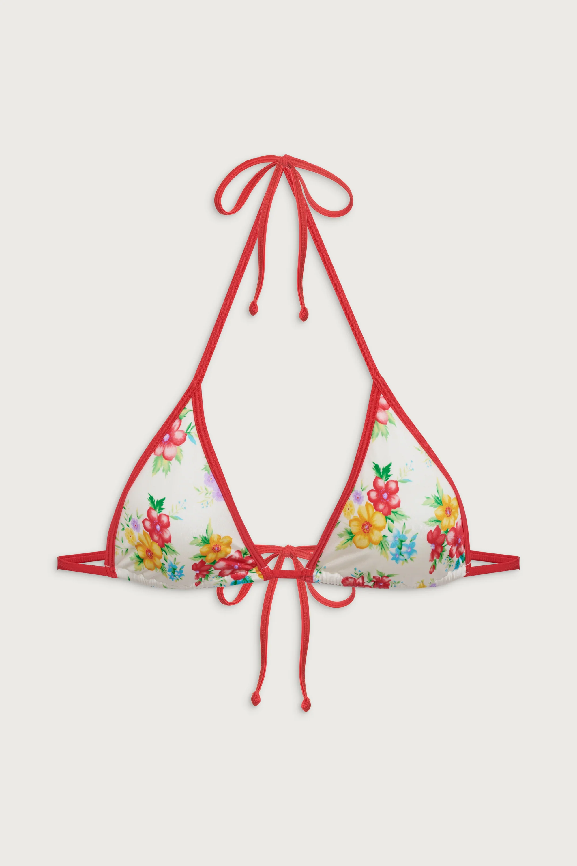 Nick Shine Triangle Bikini Top - Sweet Hibiscus - Image 3