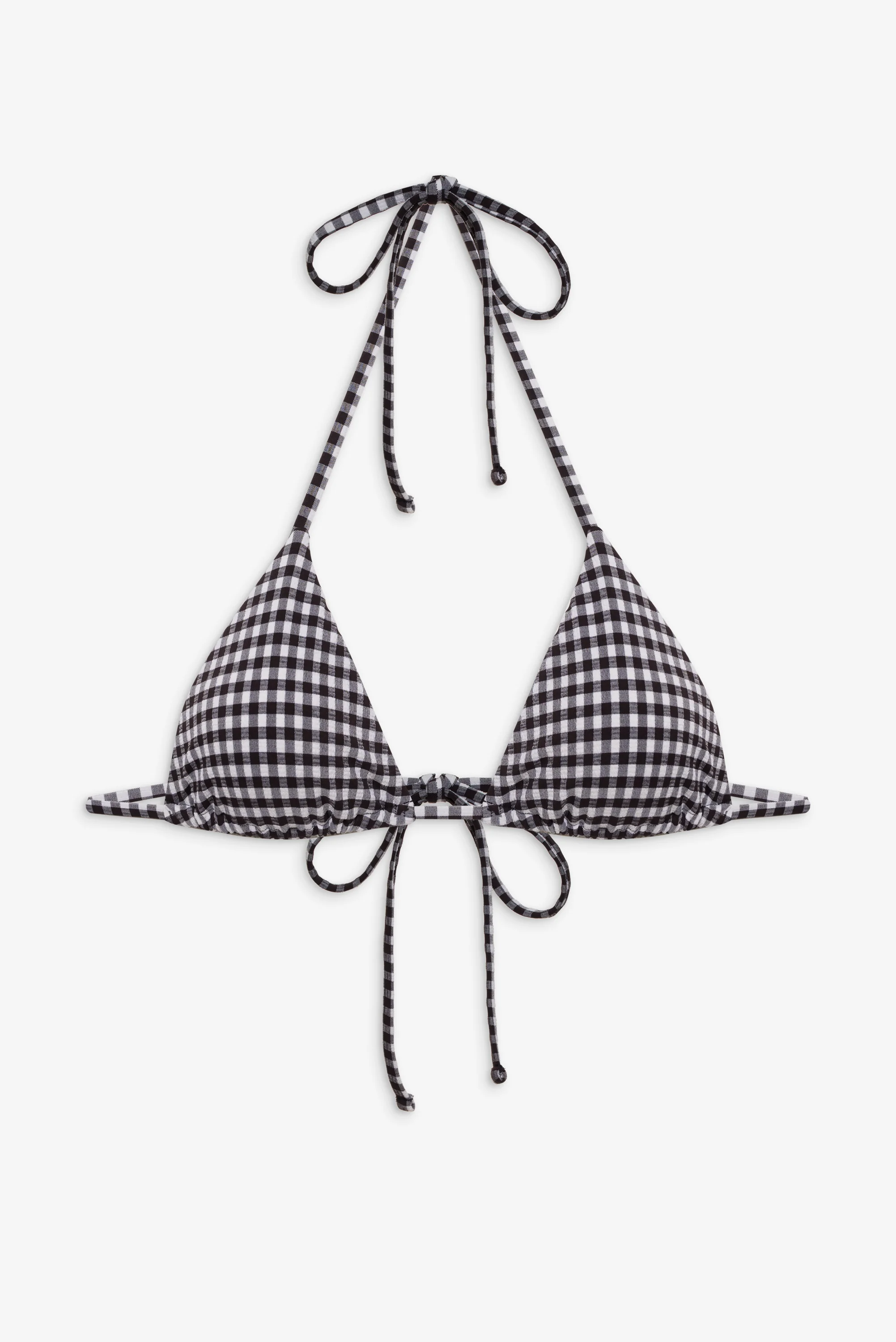 Nick Skimpy Triangle Bikini Top - Blackberry Gingham - Image 3