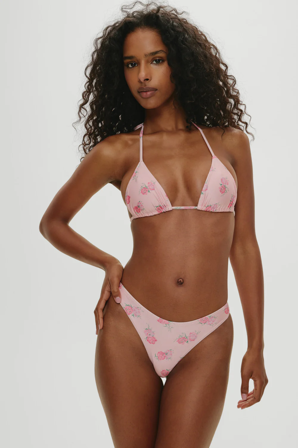 Nick Skimpy Triangle Bikini Top - Fresh Rose - Image 2