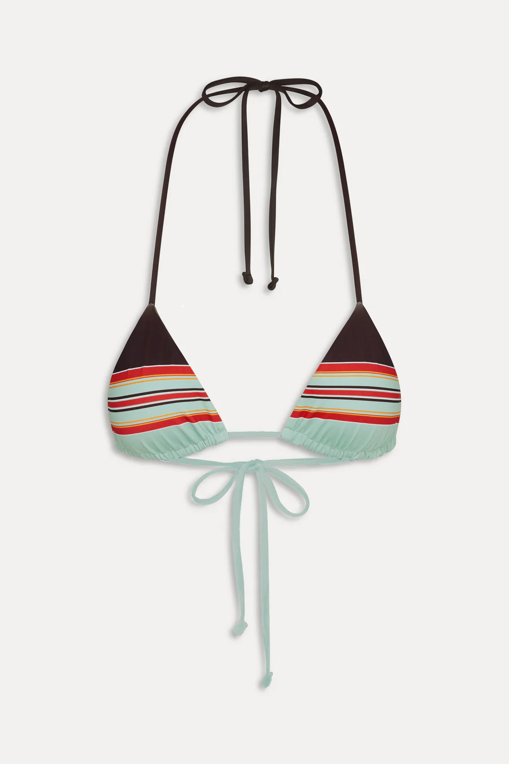 Nick Striped Triangle Bikini Top - Desert Dusk - Image 3