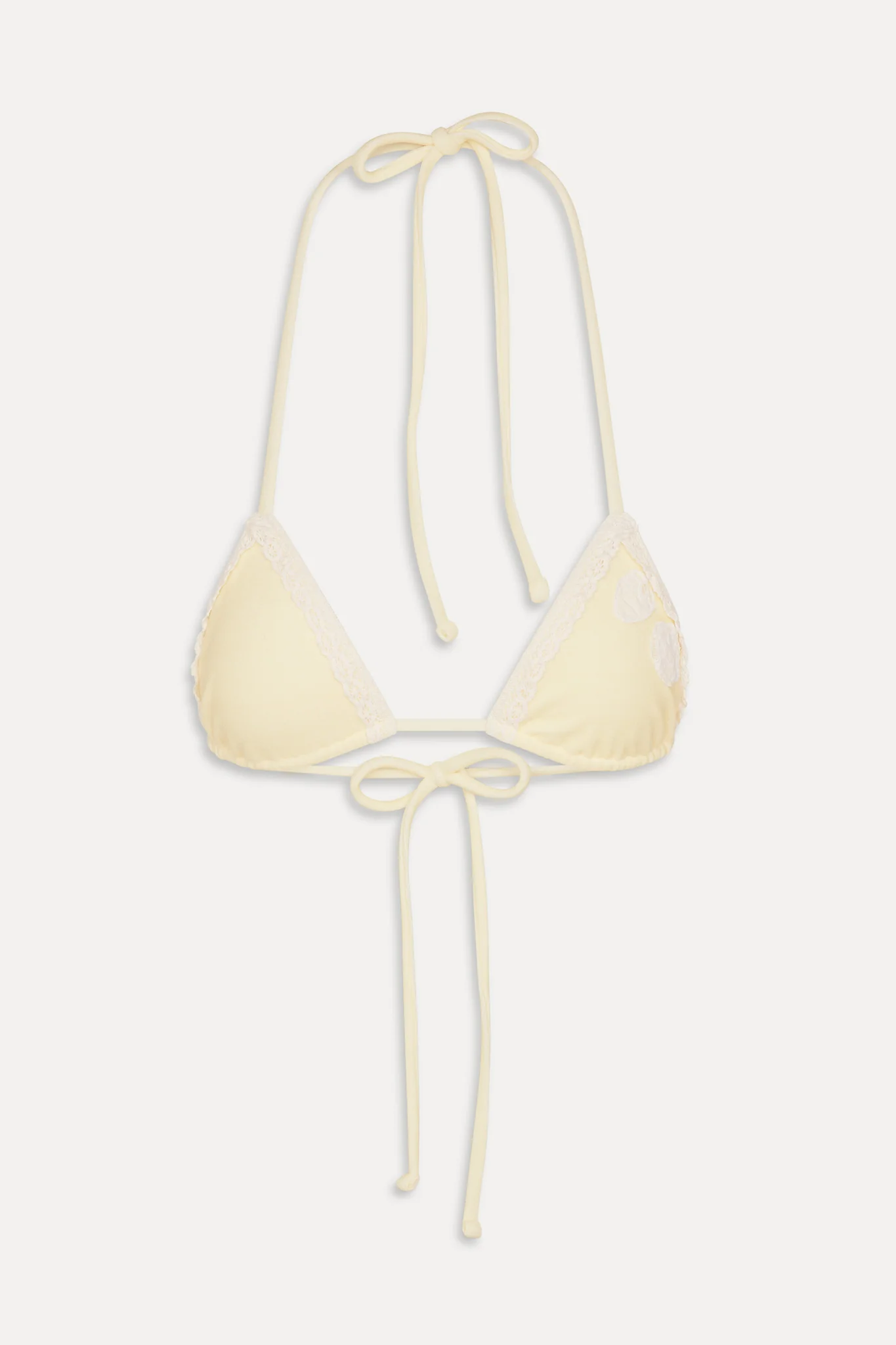 Nick Terry Triangle Bikini Top - Lemon - Image 3