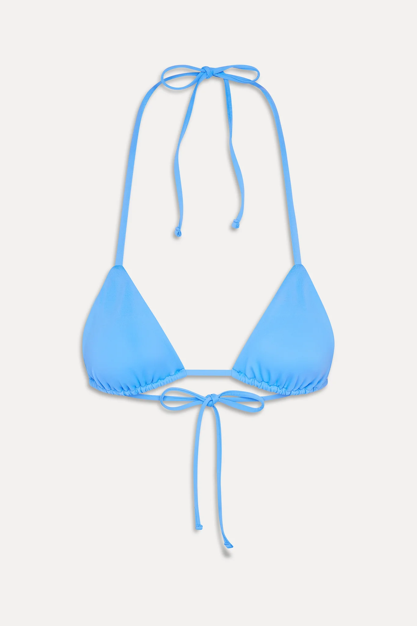 Nick Triangle Halter Bikini Top - Azure - Image 3