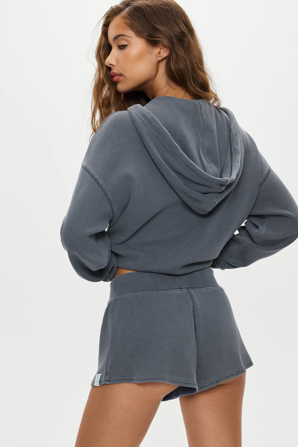 Noah Thermal Mini Shorts - Shadow Blue - Image 2