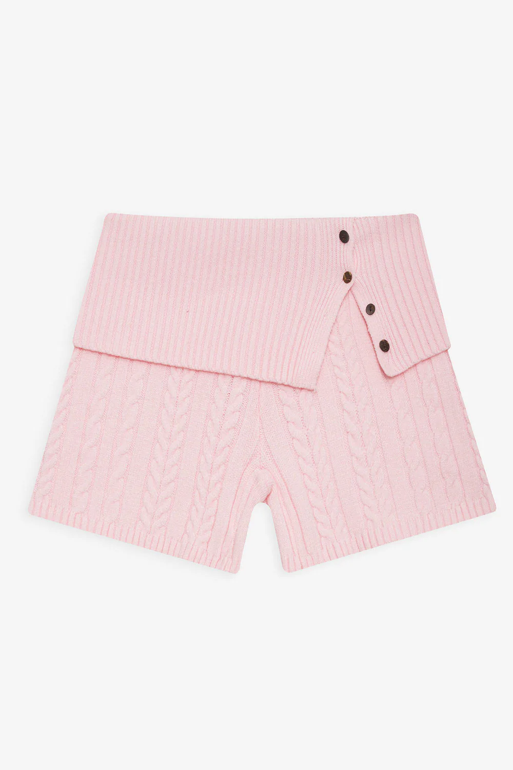 Nolan Cable Cloud Knit Mini Short - Rose Quartz - Image 3