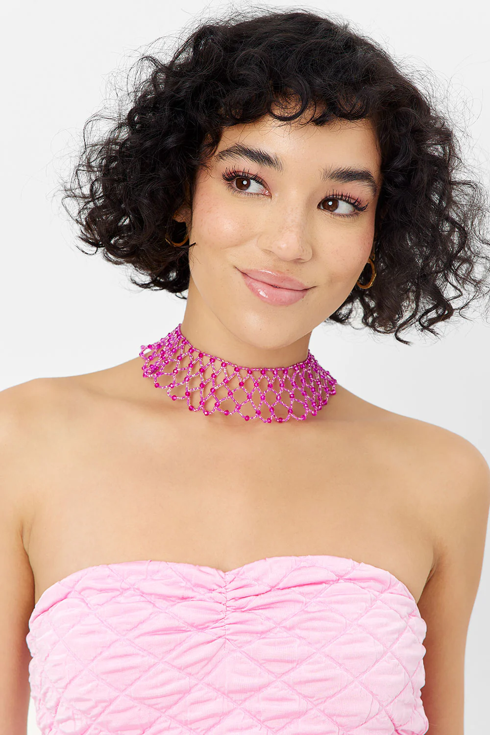 Ocean Drip Necklace - Baby Pink - Image 2