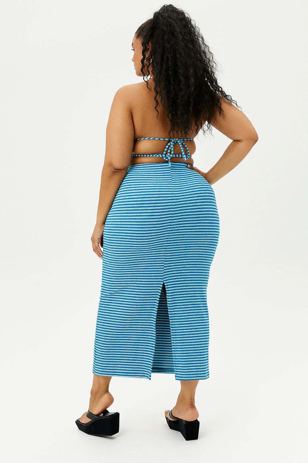Opal Terry Skirt - Positano Stripe - Image 3