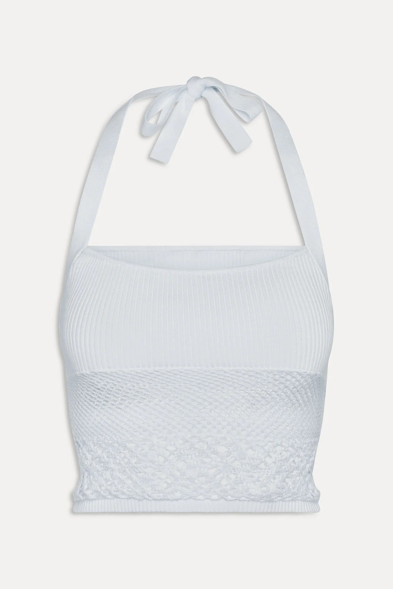 Orchard Crochet Halter Top - White - Image 3