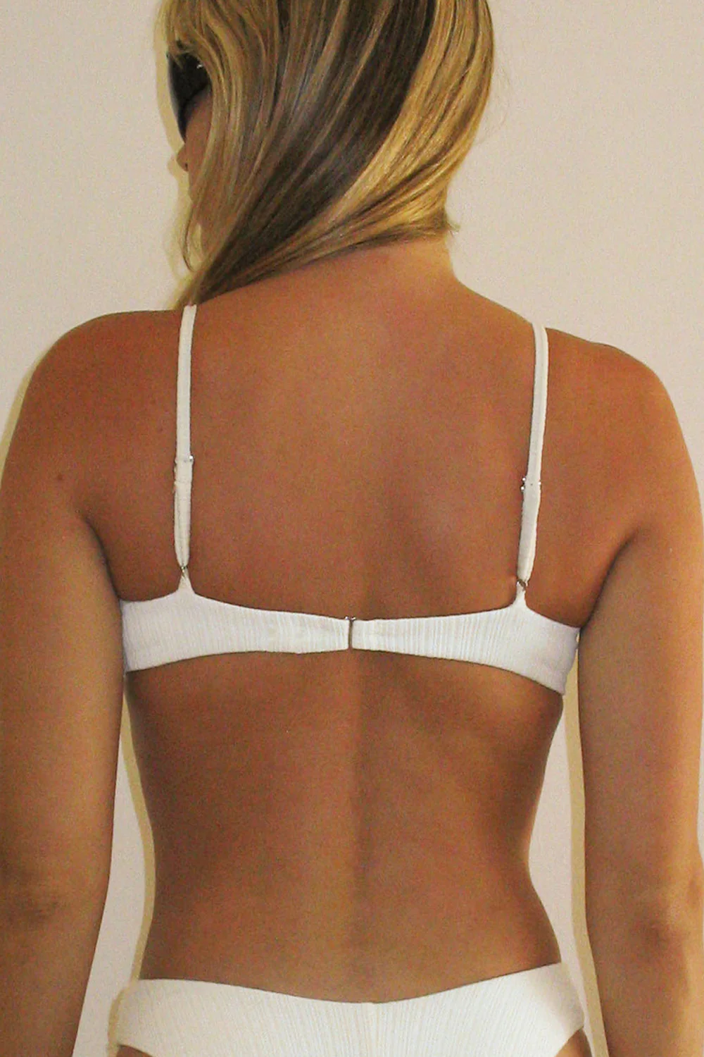 Pam Plissé Underwire Bikini Top - Optic White - Image 4