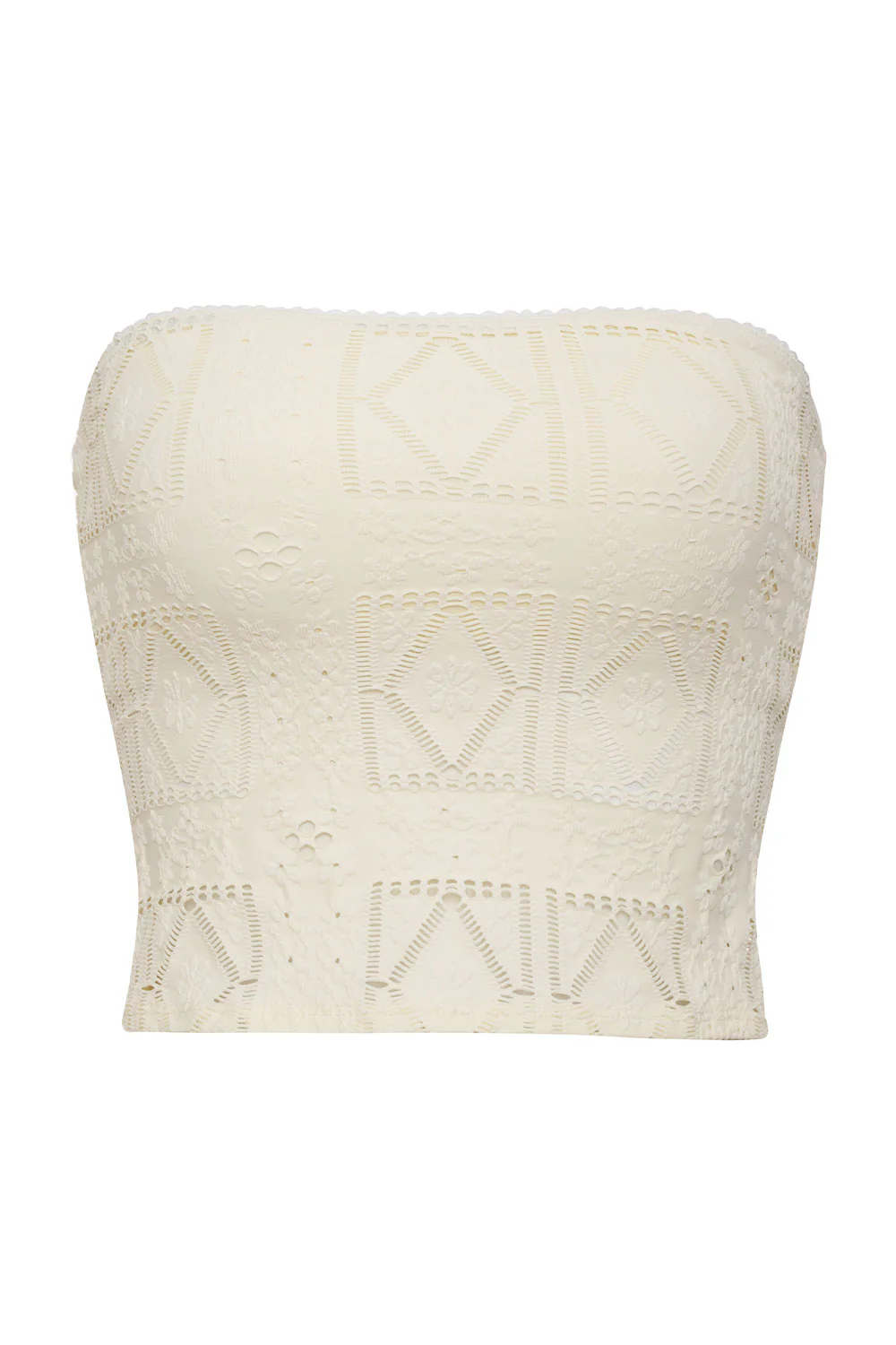 Peace Strapless Bikini Top - Angel Dust - Image 5