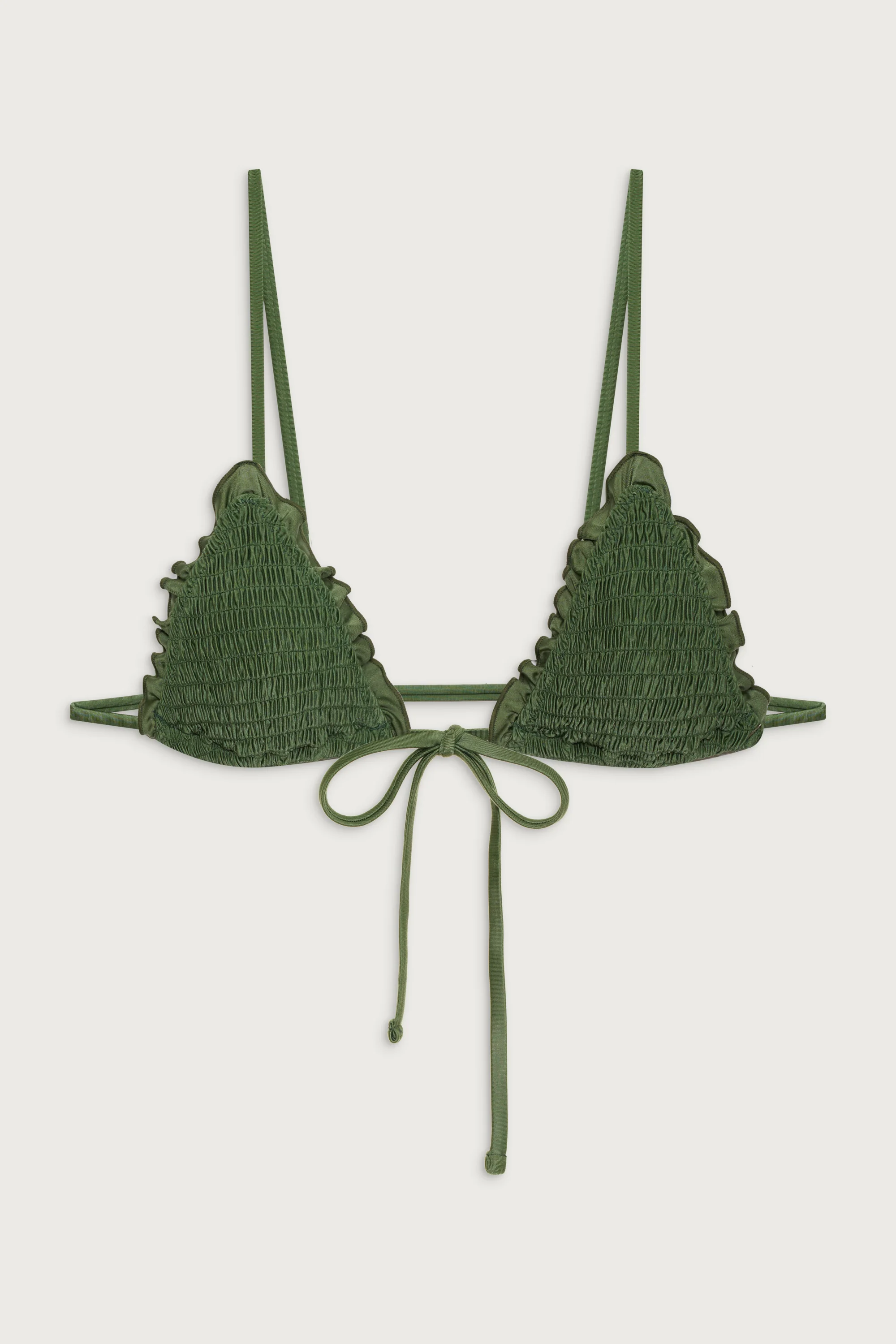 Penny Shine Triangle Bikini Top - Sea Moss - Image 3