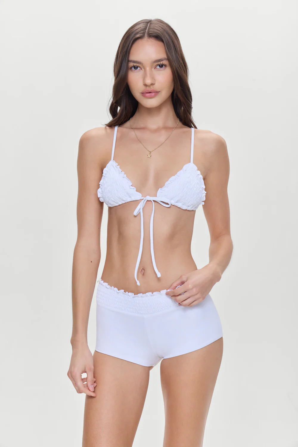 Penny Skimpy Triangle Bikini Top - Optic White - Image 6