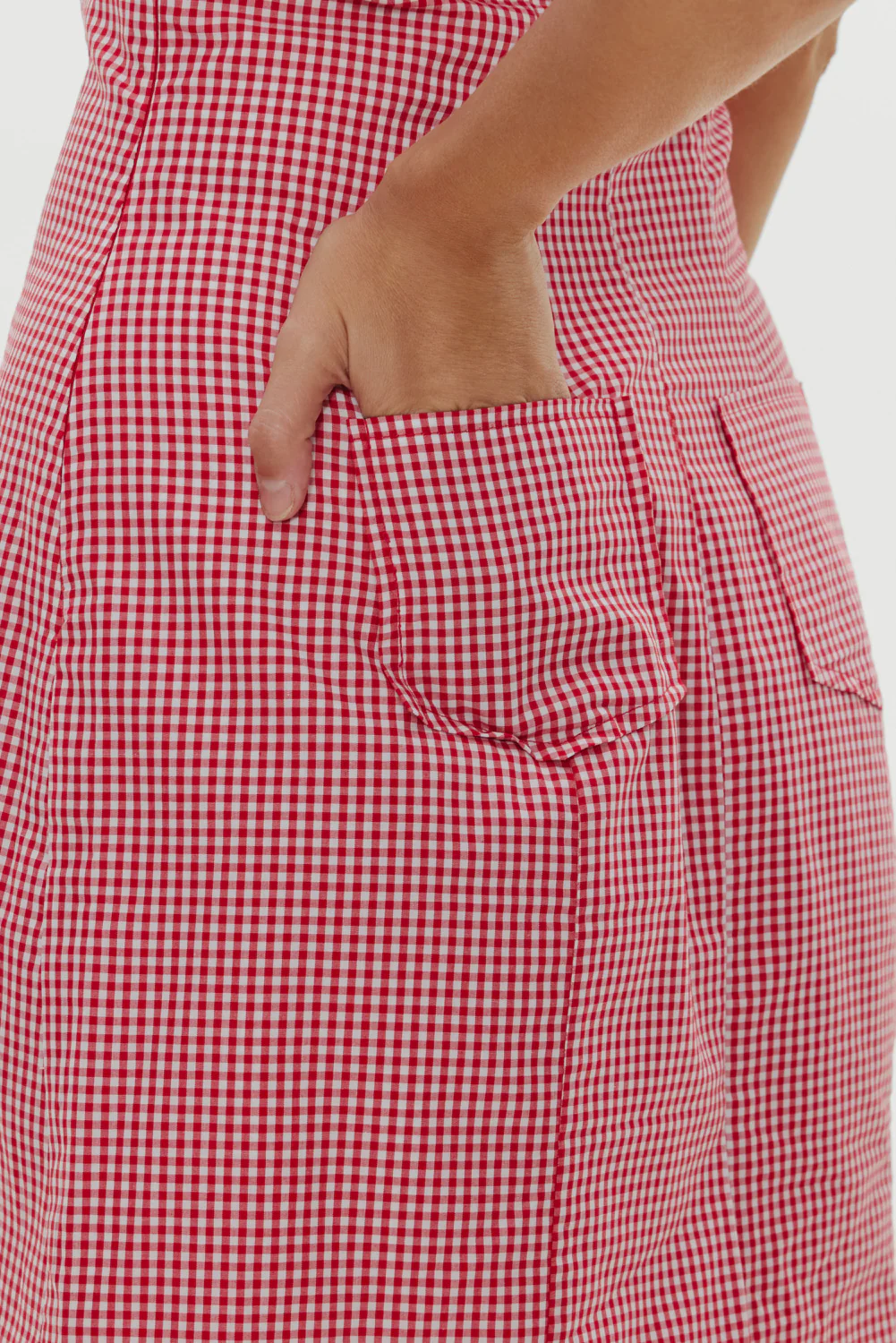 Poppy Strapless Cotton Mini Dress - Picnic Basket - Image 6