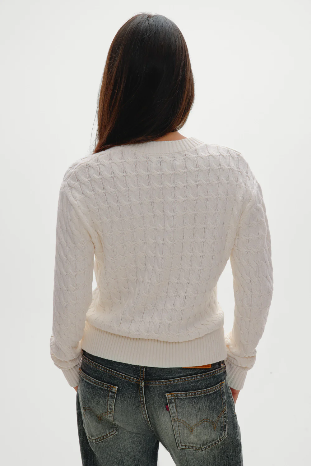 Prince Cable Knit Sweater - Honeymoon - Image 5