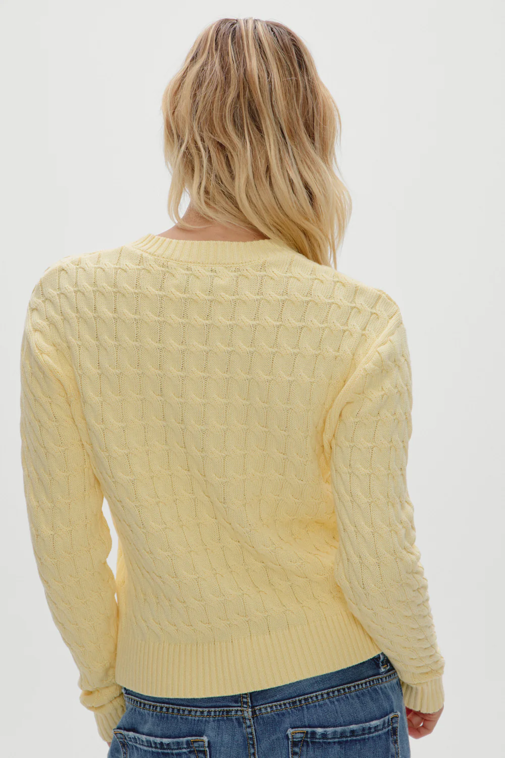 Prince Cable Knit Sweater - Vanilla Sugar - Image 4