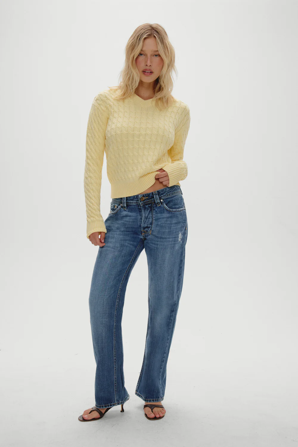 Prince Cable Knit Sweater - Vanilla Sugar - Image 7