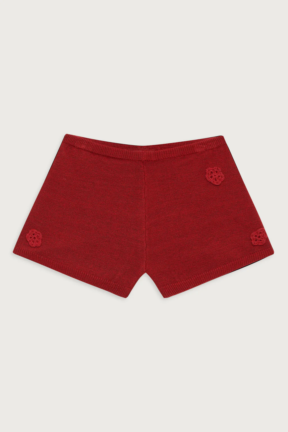 Providence Cloud Knit  Mini Short - Red Velvet - Image 3