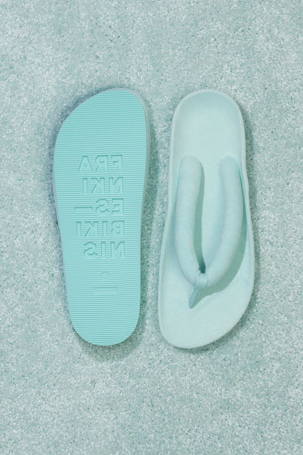 Puffer Padded Flip Flop - Baby Blue - Image 6
