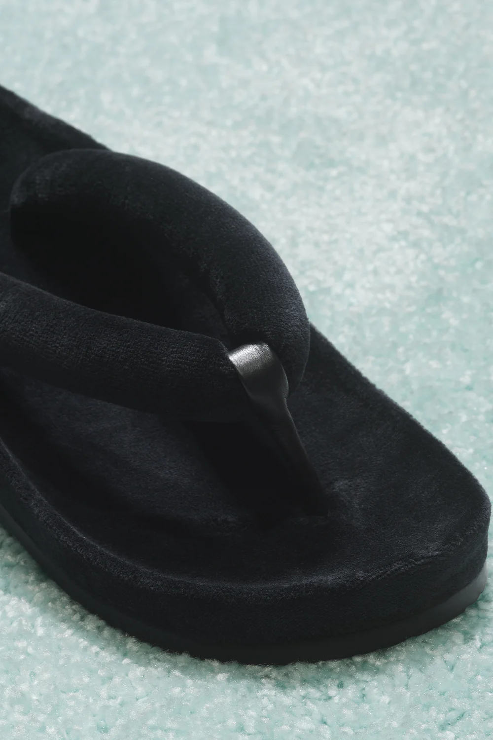 Puffer Padded Flip Flop - Black - Image 4