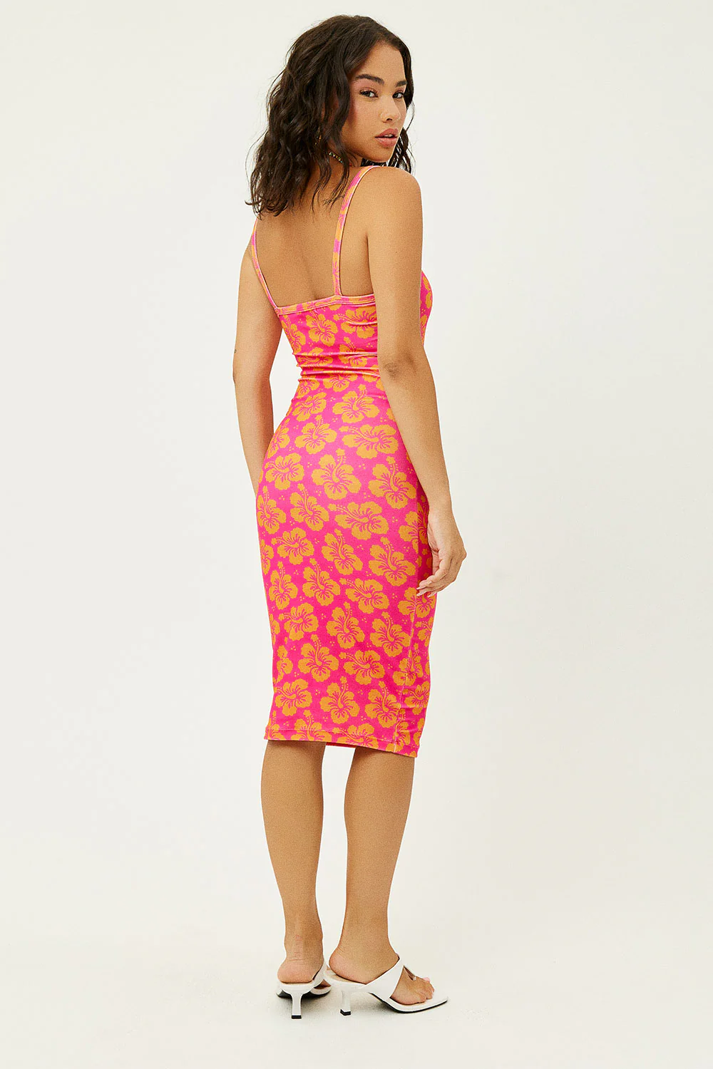 Quinn Terry Floral Dress - Hibiscus Honey - Image 3