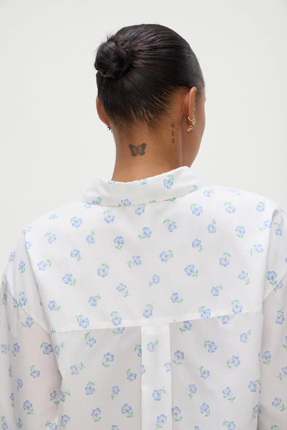 Ralph Long Sleeve Sleep Shirt - Periwinkle - Image 4