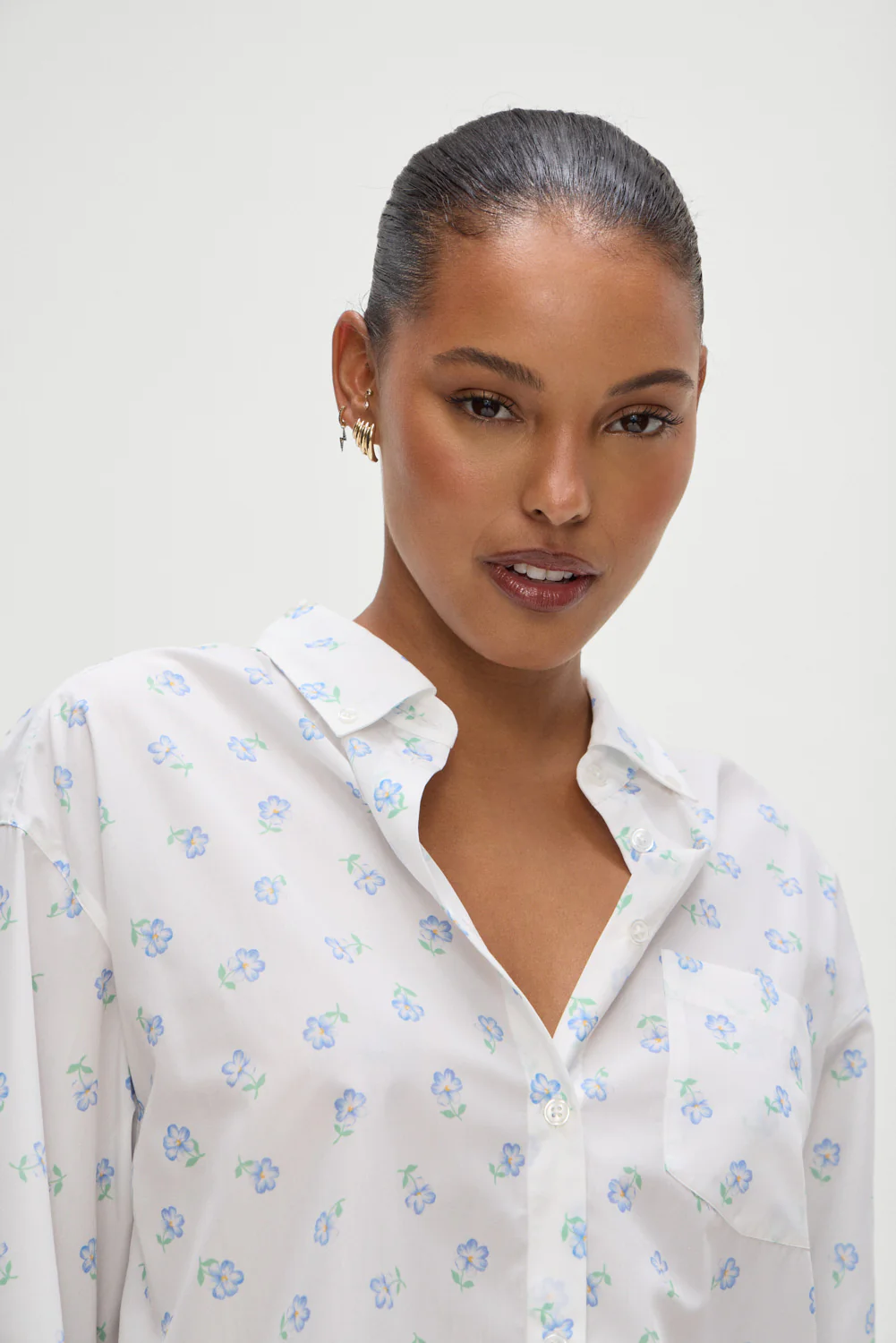 Ralph Long Sleeve Sleep Shirt - Periwinkle - Image 5
