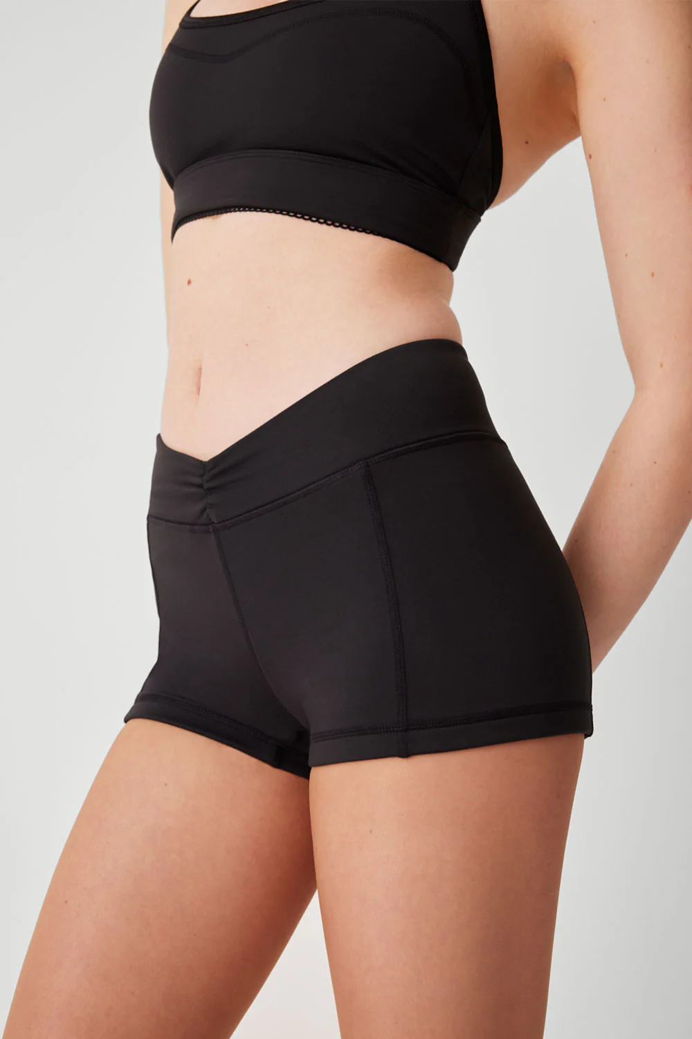 Rehearsal Mini Low Waist Short - Black