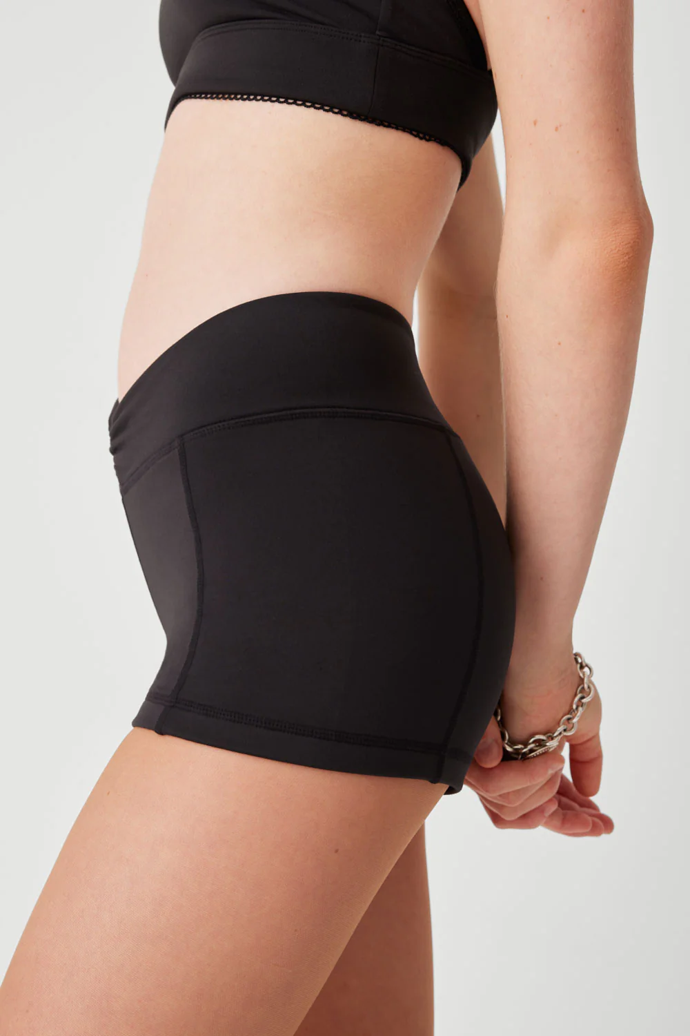 Rehearsal Mini Low Waist Short - Black - Image 3
