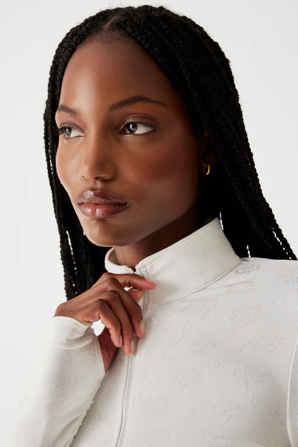 Renee Zip Up Jacket - Moon Flower - Image 2