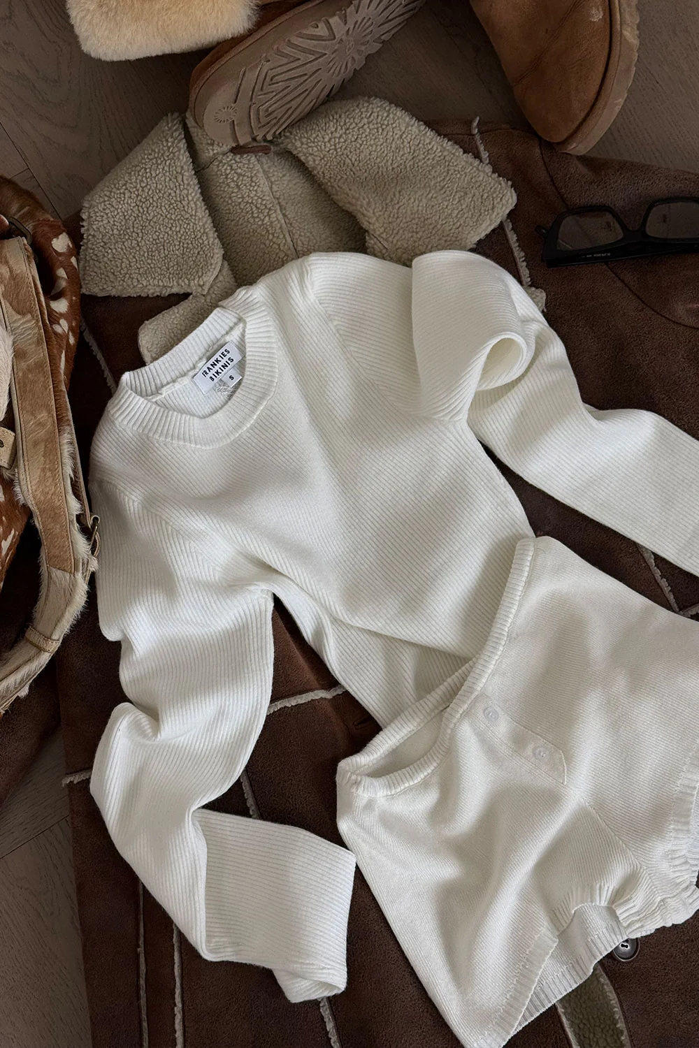 Riley Knit Sweater - White - Image 9