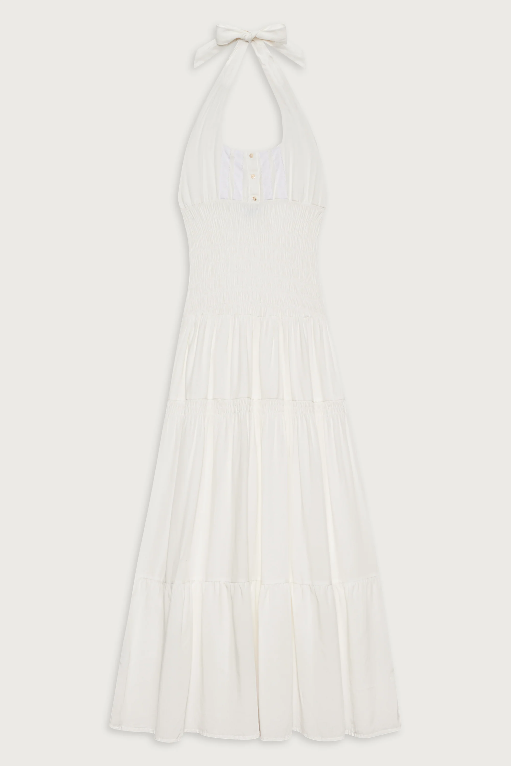 River Halter Maxi Dress - White - Image 3