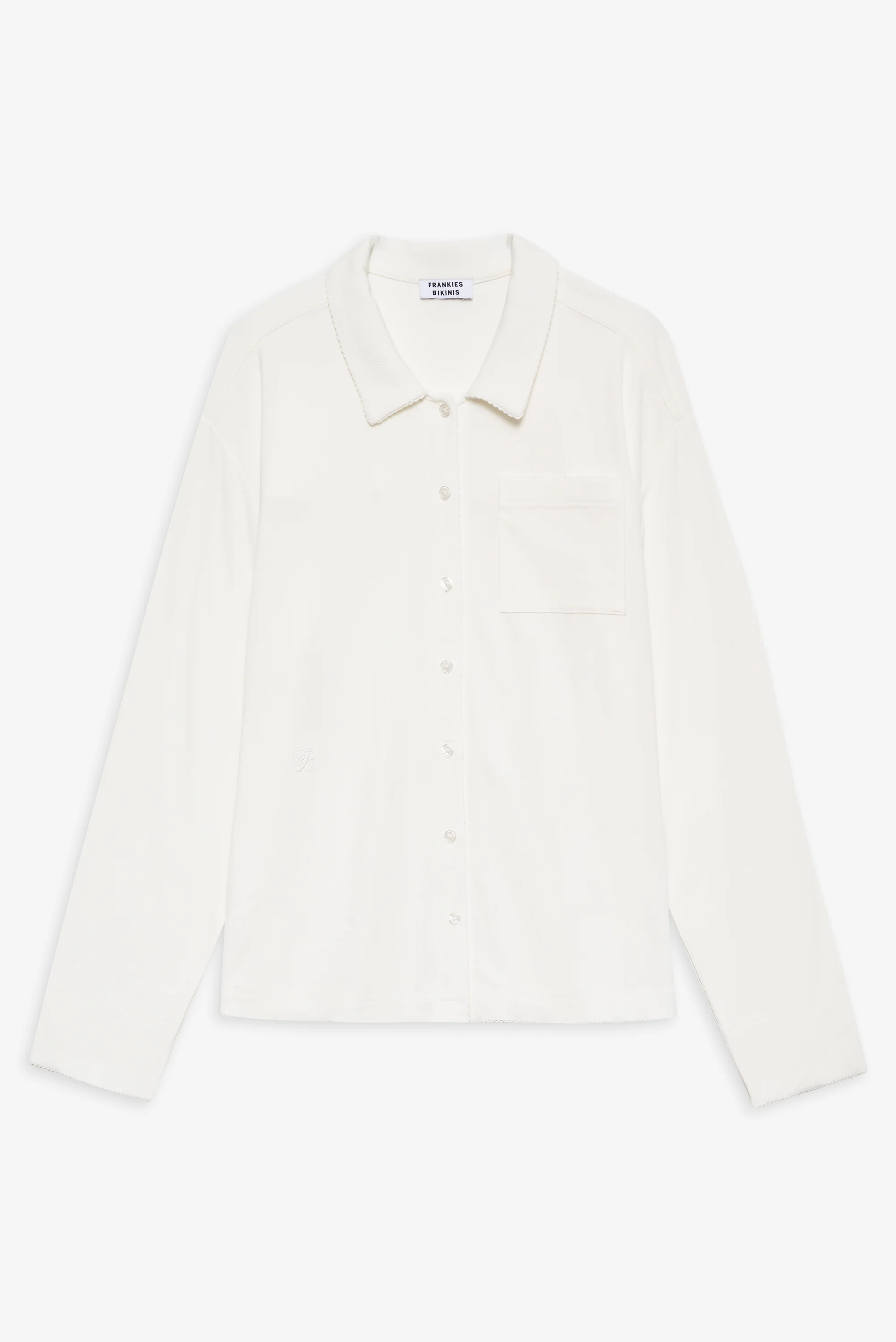 Rory Long Sleeve Sleep Shirt - Seashell - Image 4